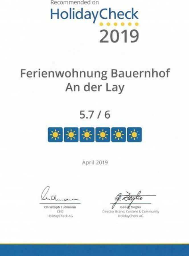 Ferienhof An Der Lay Kerpen  Bagian luar foto
